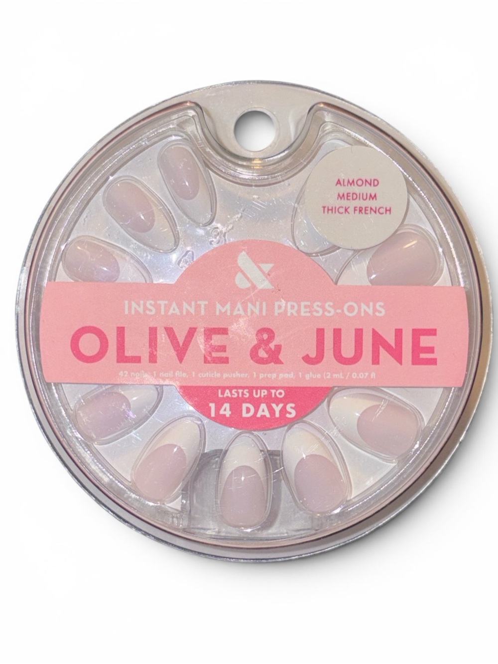 Olive & June Instant Mani Press-Ons in Almond Medium Thick French